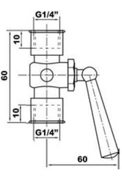 WATTS RM-MM Кран трехходовой для манометра с внутренней резьбой 2
