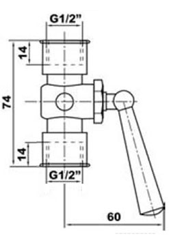 WATTS RM15-MM Кран трехходовой для манометра с внутренней резьбой 2