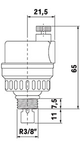 WATTS MICROVENT MKV 15 R Воздухоотводчик автоматический поплавковый с запорным клапаном 2