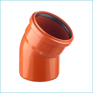 ПОЛИТЭК Отвод ПП 30° для наружной канализации оранжевый